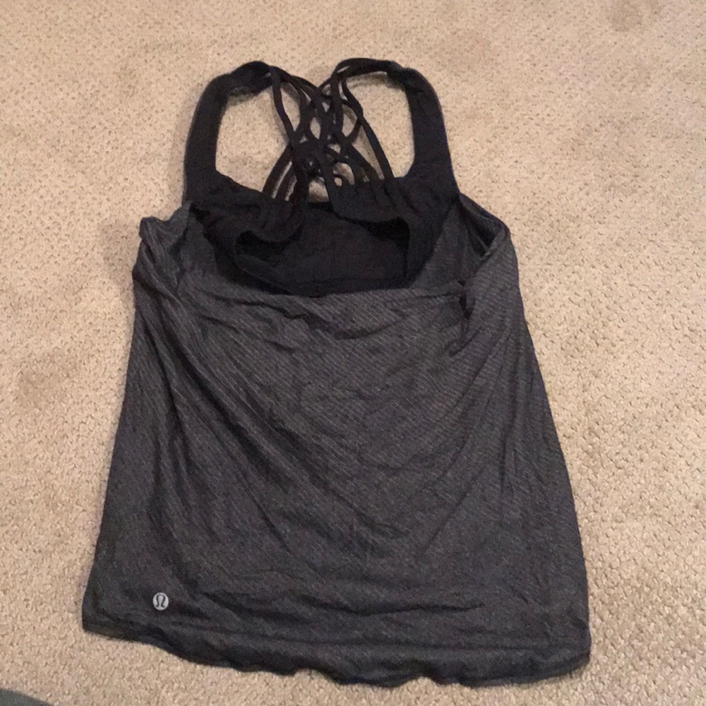 Lululemon Wild Tank Black and Grey Size 2